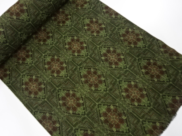 アンティーク　ウール　着尺反物